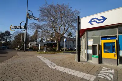 a gas station with a sign on the side of it at Bastion Hotel Bussum Hilversum in Bussum