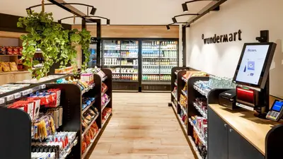 a store aisle of a grocery store filled with food at Holiday Inn Express Amsterdam Arena Towers by IHG in Amsterdam