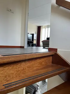 a view of a stairwell in a room at Cairo in Almere