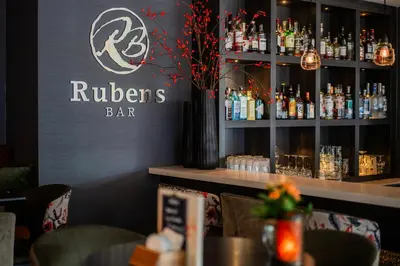 a bar with a sign that reads rulers bar at Tulip Inn Leiden Centre in Leiden