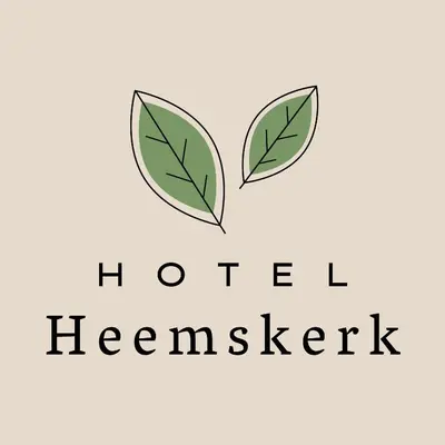 a logo for a herbal hospital with two leaves at Hotel Heemskerk in Heemskerk