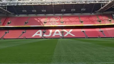 a view of a soccer stadium with a green field at Amsterdam Centraal in 10 minutes - nearby metro in Amsterdam