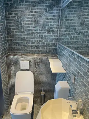 a small bathroom with a toilet and a sink at Diamond Capsule Hotel Amsterdam South in Amstelveen