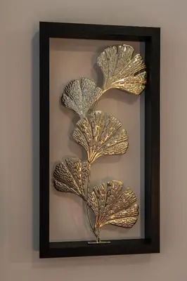 a framed picture of a plant on a wall at Aparthotel North Studio With Patio For 2 in Amsterdam