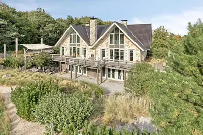an aerial view of a house at Duinvilla Noordwijk in Noordwijk