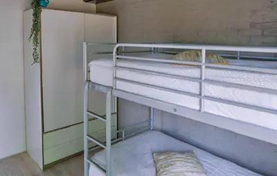 a bunk room with two bunk beds in it at 2 Bedroom Cozy Home In Noordwijkerhout in Noordwijkerhout
