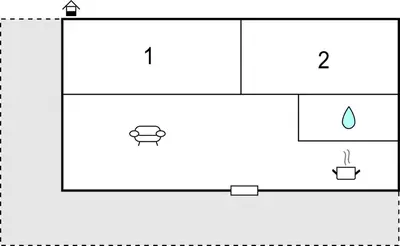 a schematic diagram of a reactivity detector with two electrons at 2 Bedroom Cozy Home In Noordwijkerhout in Noordwijkerhout