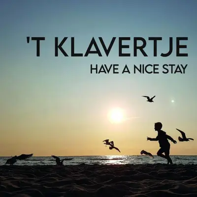 a man is running on the beach with birds at Have a nice stay! - Vakantiehuis 't Klavertje in Noordwijk