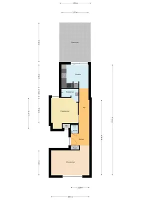 a floor plan of a house at Molenzicht in Alkmaar