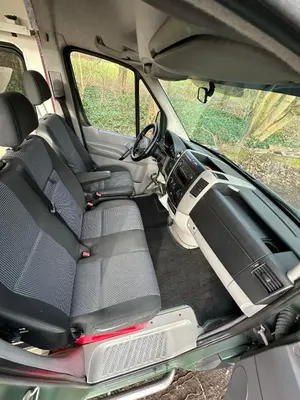 an empty back seat of a car with the trunk open at Mercedes Sprinter Camper Arbor in Heiloo