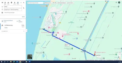 a screenshot of a google mapsktopktopktopktopktopktopktop at Residenz Polderblick in Burgerbrug