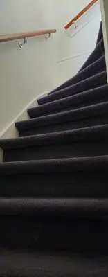 a flight of stairs in a building at Casa Roberto in Alkmaar