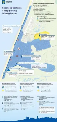 a map of the proposed improvements to the crosstown park at A few steps away apartment in Zandvoort
