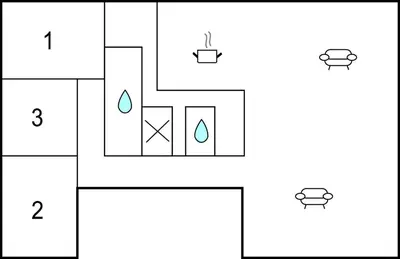 an image of a block diagram with the number nine at Lobster in Egmond aan Zee