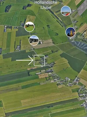 a map of a field with several objects at BB-4u in IJsselstein