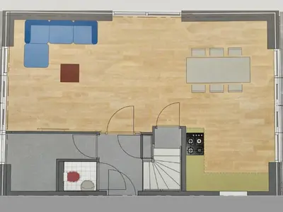 an image of a floor plan of a room at Stunning villa near beaches and golf course in Sint Maarten