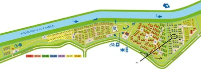 a generalized map of a resort at Rekerlanden 211 in Schoorldam