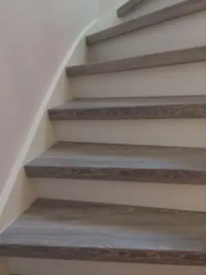 a set of stairs in a house at Nice and cosy house close Amsterdam and airport in Badhoevedorp