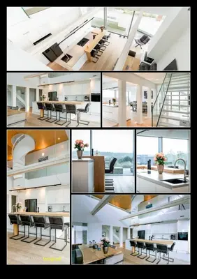 a collage of photos of a kitchen and a house at Villa Beachhouse in Bergen aan Zee