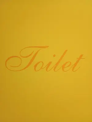 a yellow sign with the word buffet written on it at B&B Sunflower Leiden in Leiden