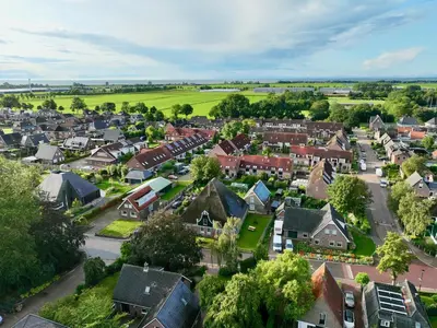 an aerial view of a residential suburb at Vakantiewoning De 