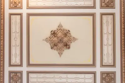 a painting of a ceiling in a room at Beautiful & Well-located Canal Apartment in Amsterdam