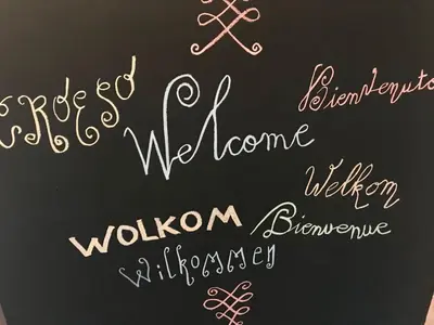 a chalkboard with a bunch of handwriting on it at Amsterdam Millgreen Den Ilp 198 in Den Ilp