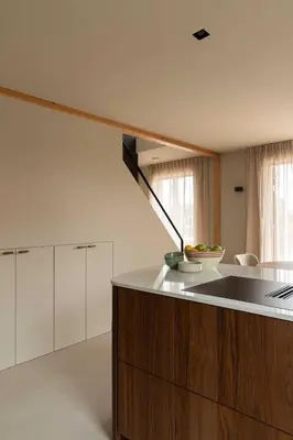 a kitchen with a sink and a counter top at Guesthouse De Waterliefde Loosdrecht in Breukelen