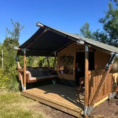 Een luxe safari tent