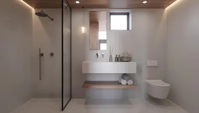 a bathroom with a sink and a toilet and a shower at Modern Stay Tiny Houseboat to visit Amsterdam in Monnickendam