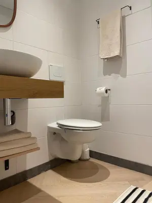 a white bathroom with a toilet and a sink at B&B Goldie in Aerdenhout