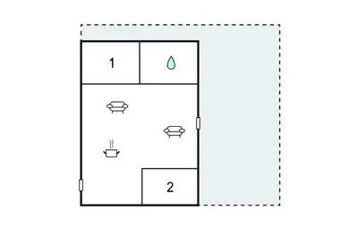 an illustration of a cabinet with the number twoimposed at Gorgeous Home In Breukelen With House Sea View in Breukelen