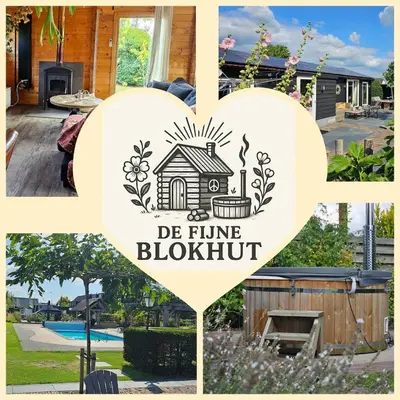 a picture of a heart with a picture of a house at De Fijne Blokhut in Nijkerkerveen