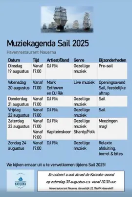 a chart of the uss mitraganda sail at Ossestal in Assendelft