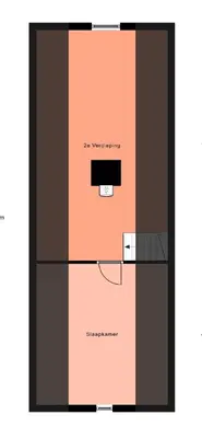 a schematic diagram of a refrigerator withartments at Villa Louise in Bergen aan Zee