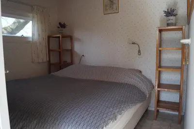a bedroom with a bed and a window at Hortensia Eiland in Zegveld