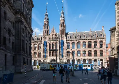 a large building with people walking in front of it at The Bright Loft - City Centre Amsterdam in Amsterdam