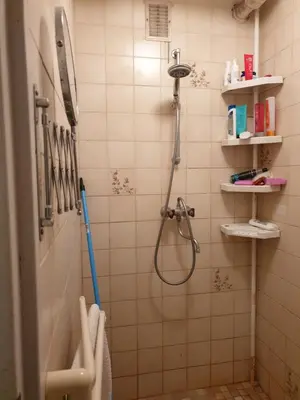 a bathroom with a shower and a sink at Short stay in Weesp