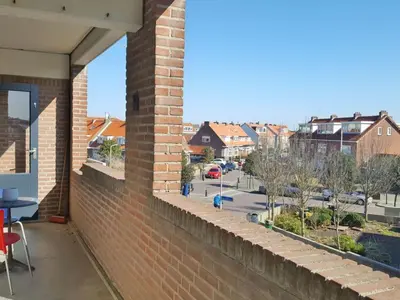 a brick wall with a view of a street at Apartment Bella by Interhome in Noordwijk aan Zee