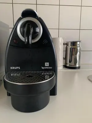 a coffee maker sitting on a kitchen counter at Canal Studio Apartment in Amsterdam