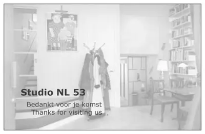 a black and white photo of a woman standing in a room at Studio53Amsterdam in Amsterdam
