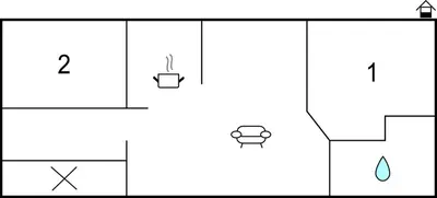 a diagram of a bathroom with two toilets at Awesome Home In Breukelen in Breukelen