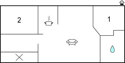 a schematic diagram of a laboratory with two different objects at Cozy Home In Breukelen With Wifi in Breukelen