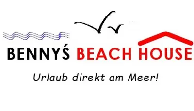 a sign for a beach house with the words bmys beach house at Benny's Beach House 2 in Zandvoort
