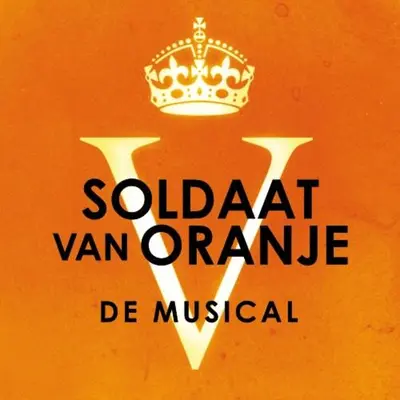 a sign with a crown and the wordssocial van orange be musical at B&B 'De Bedstee' in Rijnsburg