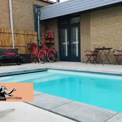 Paradise Amsterdam bungalow of 80 m2 with private pool - inclusive