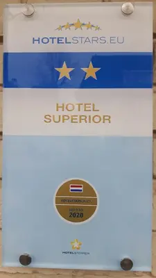 a sign for a hotel supertrooper at Hotel Velsen in IJmuiden