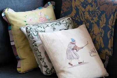 a group of pillows sitting next to each other at B&B Herengracht 21 in Amsterdam