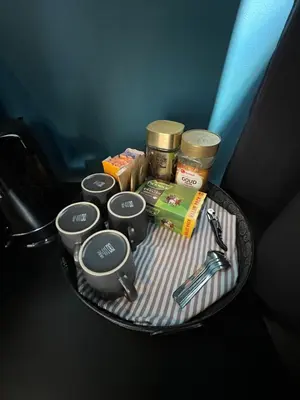 a basket with food and other food items on it at Nes B&B in Amsterdam