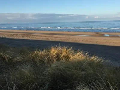 a sandy beach with the ocean in the background at Zilt Noordwijk in Noordwijk aan Zee
